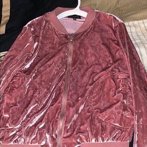 Pink Velvet Bomber Jacket💗